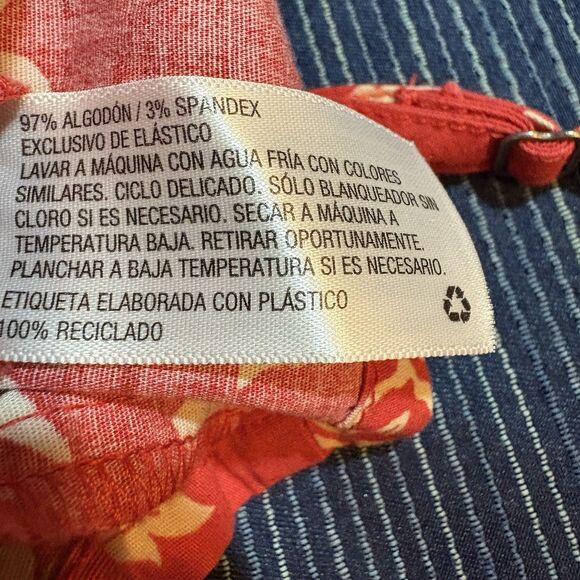 Wild Fable Mini Dress Womens S Red Floral Y2K Cottagecore Summer Vacay Sundress - Picture 6 of 9